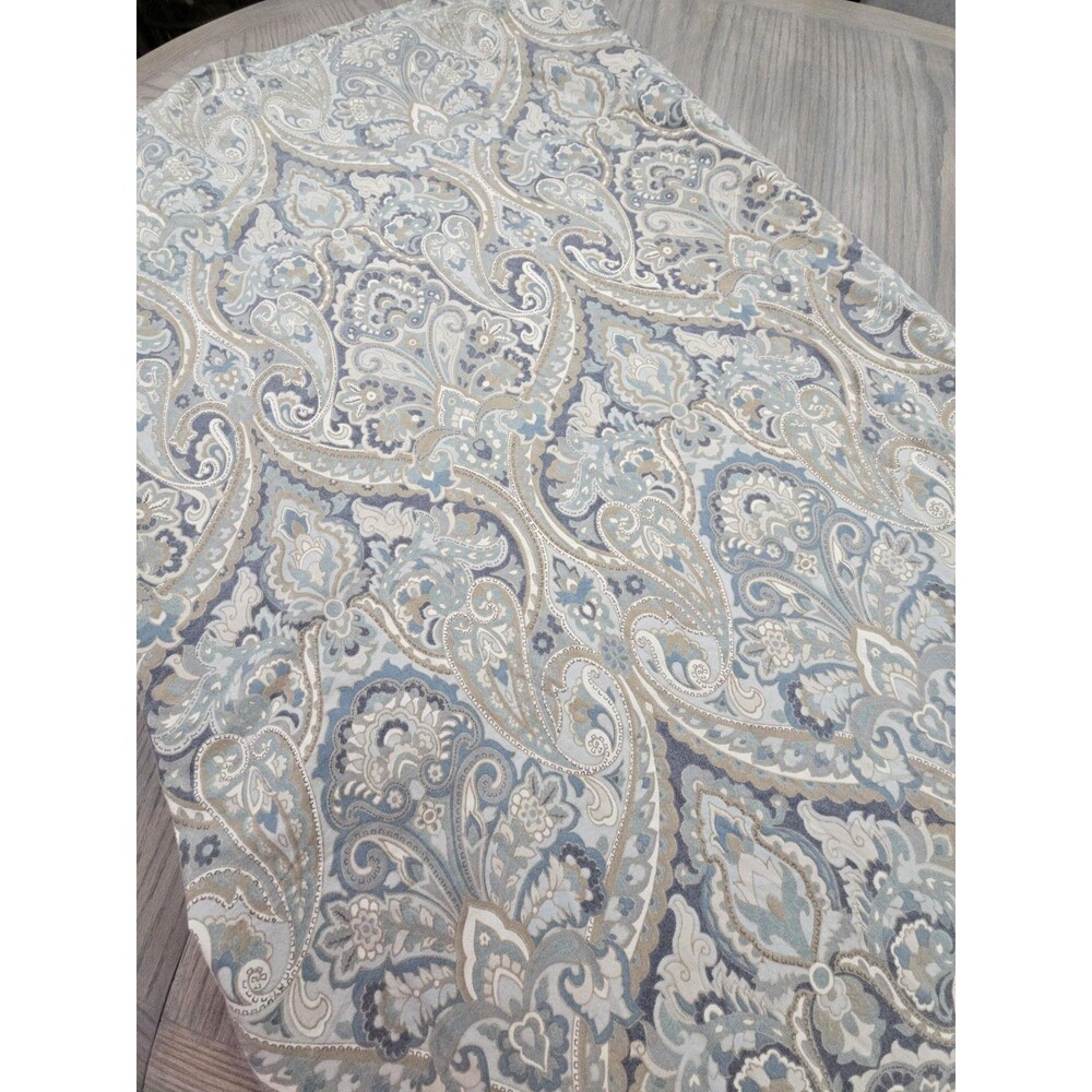 Pottery Barn McKenna King Size Paisley Duvet Cover Blue Green